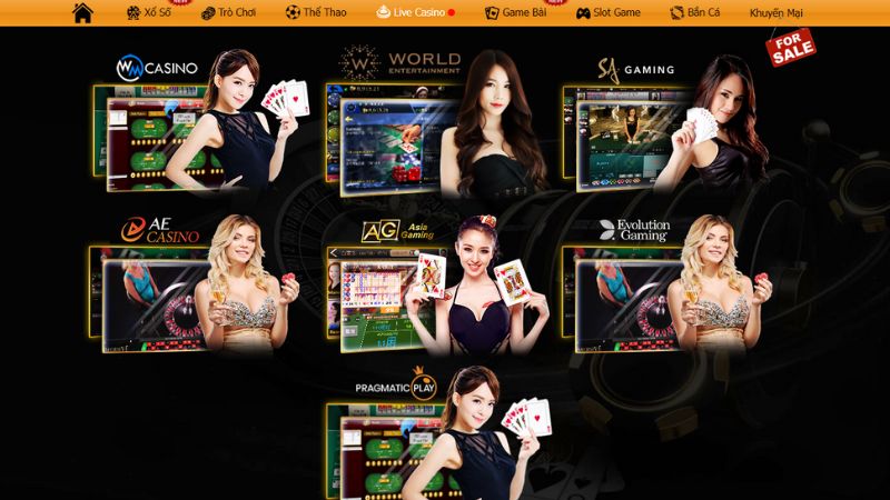 Nhà cái mang đến đa dạng sảnh casino khác nhau